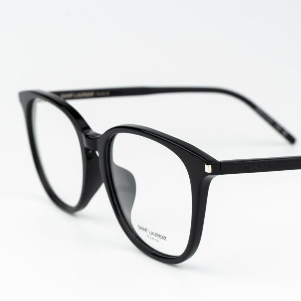 NEW Saint Laurent SL724/F 001 Black Oval Women Eyeglasses - Picture 5 of 10